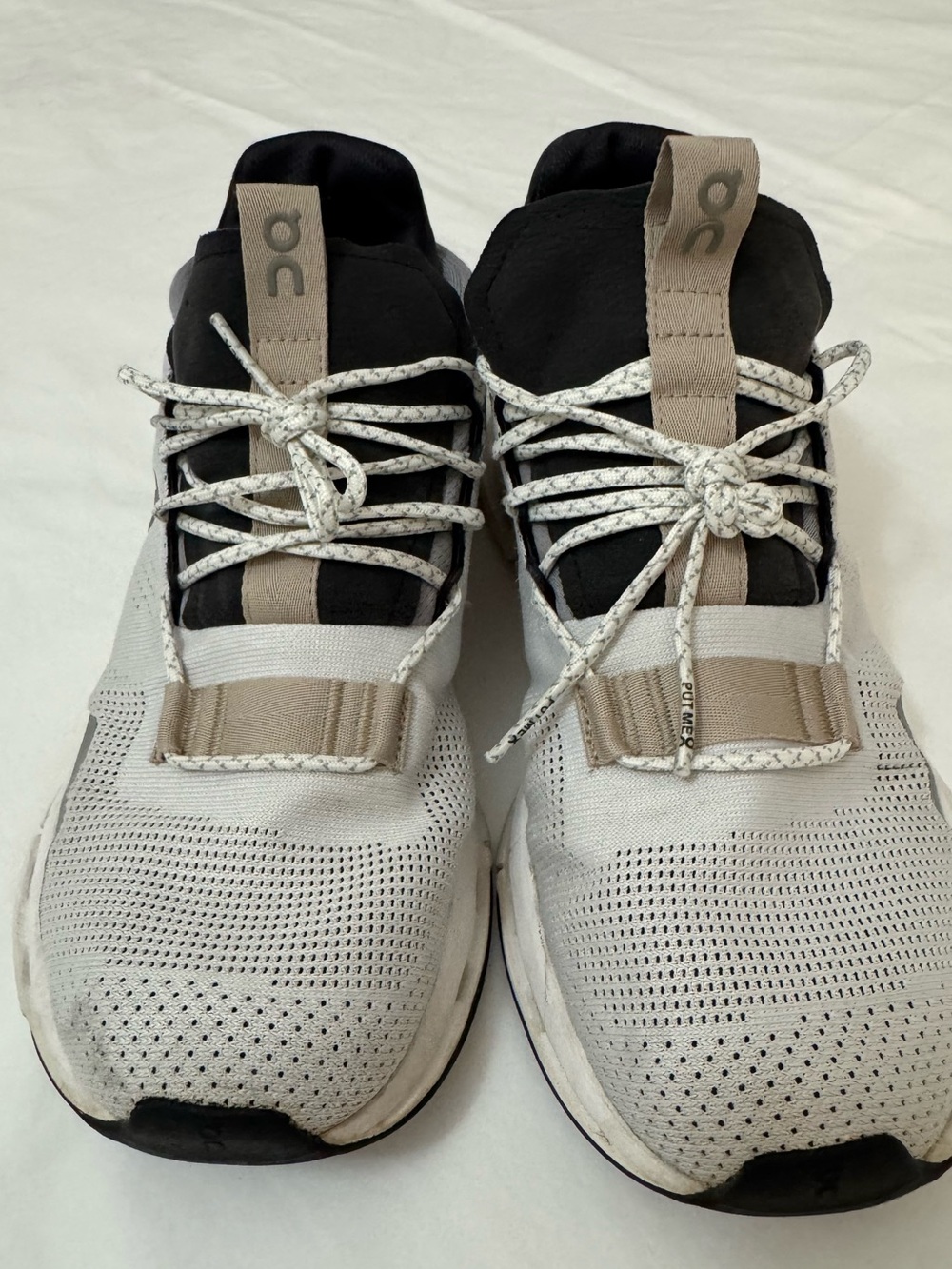On Running Cloudnova White Sand Sneakers Unisex US W9 EU 40.5 Shoes